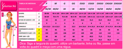 Calça capri/pantacourt com fenda plus size 48/50 - Sebasttian-Roupas Femininas