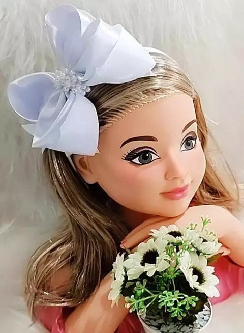 Tiara Infantil Branca Com Pérolas - R$29,90 (pedido pelo WhatsApp)