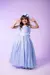 Vestido Infantil Longo Azul Bebê Damas/Formaturas Luxo - loja online