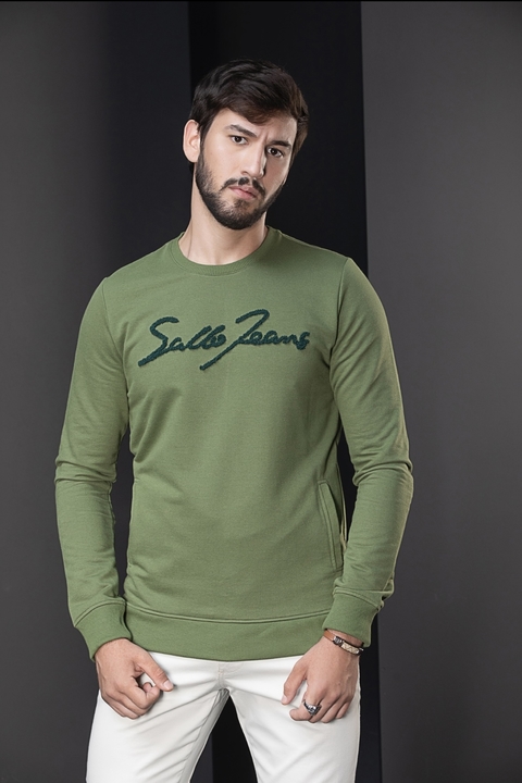 casaco moletom sallo verde