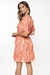 vestido solto curto estampado - comprar online