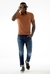camiseta gola polo sallo laranja