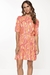 vestido solto curto estampado