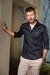 camisa social masculina preta - loja online