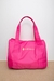 bolsa flor de lis nylon rosa