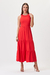 Vestido solto maxi mídi