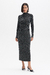 Vestido justo midi