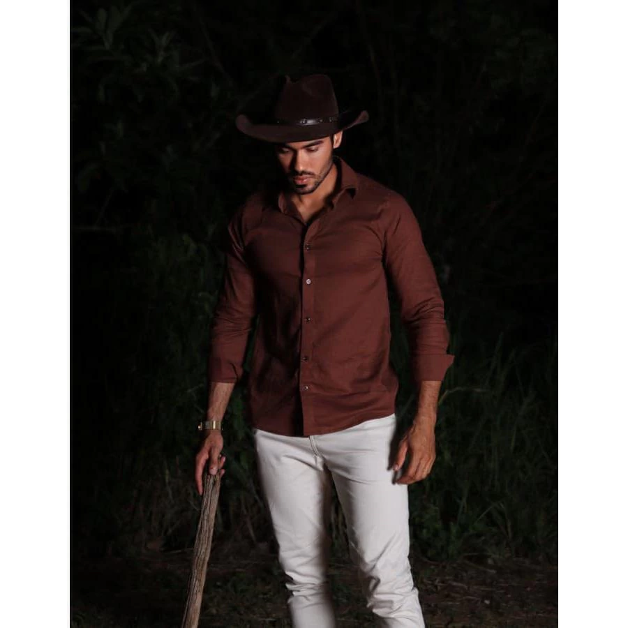 Camisa social em fio savona