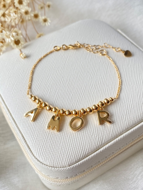 Pulseira pingente amor