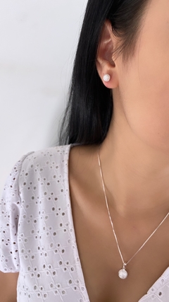 Conjunto esfera cravejada - comprar online