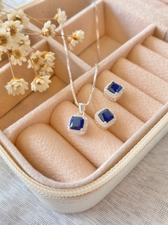 Conjunto quadrado azul