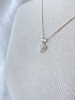 Conjunto coração cravejado - comprar online
