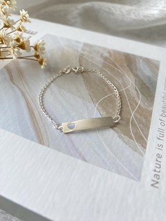 Pulseira infantil coração