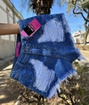 Short Jeans Desfiado Escuro