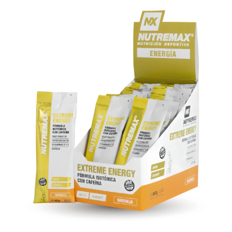Extreme Energy Monodosis NUTREMAX 20 Sobres X 40g Isotonico Cafeina