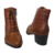 BOTA COTURNO FEM. PEGADA COURO TERRACOTA - comprar online