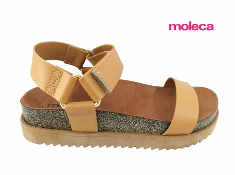 SANDALIA FEM. MOLECA CAMEL