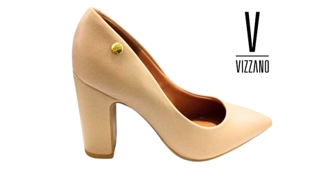 SAPATO FEM. SALTO ALTO VIZZANO BEGE