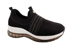 TENIS FEM. MODARE SLIP ON SEM CADARÇO PRETO - comprar online