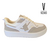 TENIS FEM. CASUAL VIZZANO BRANCO CINZA - Sugestiva Calçados