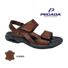 SANDALIA MASC. PEGADA COURO PINHAO - loja online
