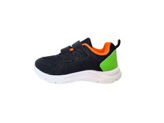 TENIS INF. MASC. KLIN PRETO LARANJA - comprar online