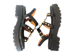 SANDALIA FEM. FLATFORM VIZZANO PRETO na internet