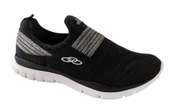 TENIS FEM. OLYMPIKUS SLIP ON KISS PRETO na internet