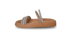 CHINELO SLIDE FEM. MOLECA SILVER OURO ROSADO - loja online