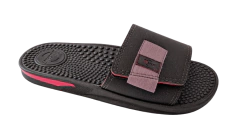 CHINELO MASC. BR SPORT SLIDE VELCRO PRETO VERMELHO - comprar online
