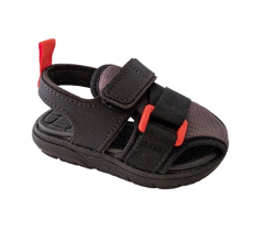 Imagem do SANDALIA INF. MASC.MOLEKINHO VELCRO GRAFITE PRETO LARANJA