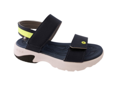 SANDALIA INF. MASC.MOLEKINHO VELCRO MARINHO AMARELO - comprar online