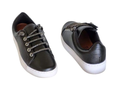 TENIS FEM. VIZZANO PRETO - Sugestiva Calçados