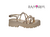 SANDALIA FEM. FLATFORM RAMARIM OURO - Sugestiva Calçados