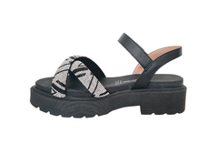 SANDALIA FEM. VIZZANO FLATFORM PRETO STRASS - loja online