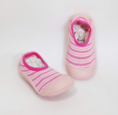 MEIA INF. C/ SOLA PIMPOLHO LISTRAS ROSA - comprar online