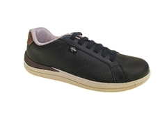 SAPATÊNIS MASC. CASUAL BR SPORT PRETO CAMEL