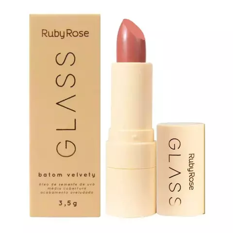 Batom em Bala Velvet Glass - Ruby Rose