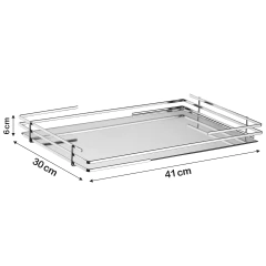 Bandeja Hara Celine Base Espelhada 41 x 30 Cm na internet
