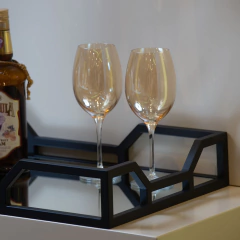 Bandeja Hara Elizabeth Espelhada 63x37,5x8cm - Lequeshop