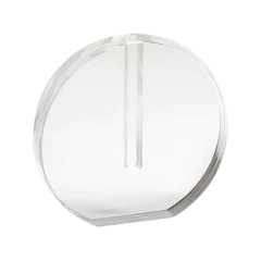 Vaso Solitário Acrílico Hara Redondo Transparente 16x16 cm