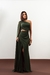 Imagem do Vestido um ombro com capa assimetrico