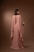 Vestido longo de festa com capa removível elegante madrinha convidada - loja online