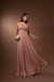 Vestido longo de festa com capa removível elegante madrinha convidada na internet