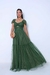 Vestido de festa brilhoso com abertura na cintura - Gics Modas - O melhor da Moda Festa