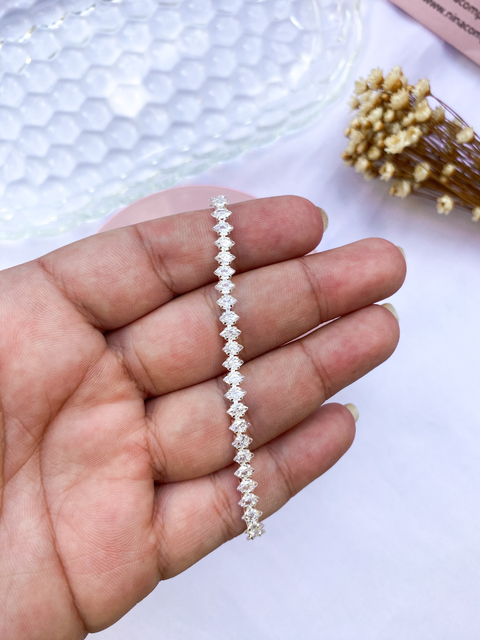 Pulseira navetes cristal