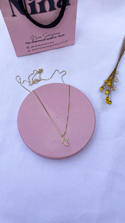 Colar menininha cravejado - comprar online