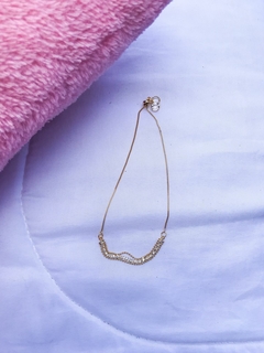 Pulseira Fitagem de Strass - Nina Shop - Semijoias em prata
