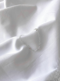 Pulseira elos de coração - Nina Shop - Semijoias em prata