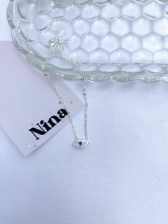 Pulseira olho grego cravejada